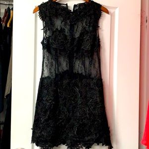 Black lace dress!